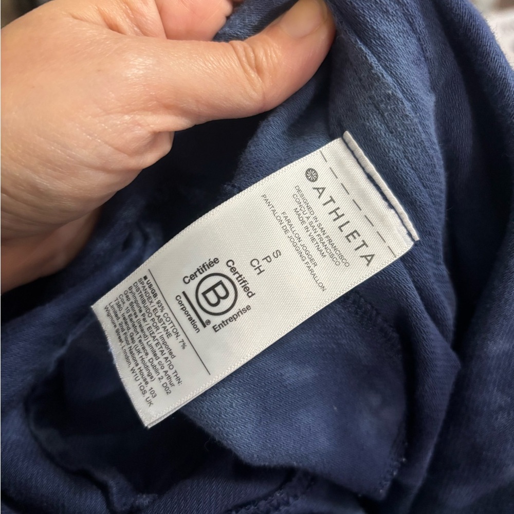 Athleta Farallon Jogger Crystal Dye Blue Women's Small Tie dye Pant - Picture 12 of 12